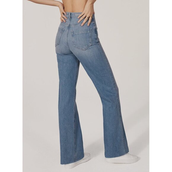 Favorite Daughter The Jordie Super High Rise Wide Leg Jean / Size 30 / Madrid - Picture 3 of 10